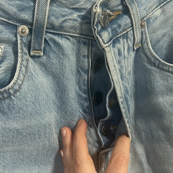 Everlane Curvy 90s Cheeky Straight Jeans 26 Ankle Vintage Sunbleached Blue - Picture 5 of 12